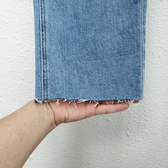 FRANK & EILEEN High Rise Light Wash The Monaghan Mom Crop Jeans - Picture 8 of 16